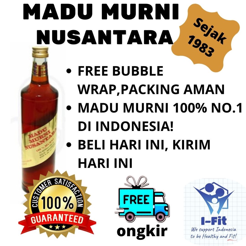 

RK60 Madu Murni Nusantara Ukuran besar 650 mL MURNI ASLI HALAL 100%