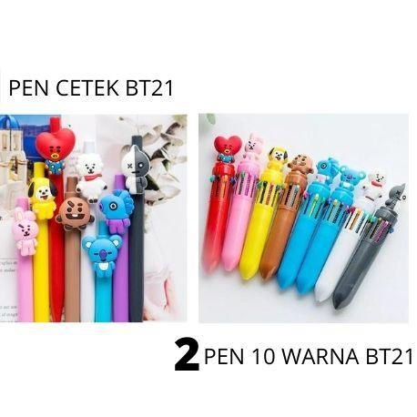 

[PRODUK IV7VU] PAKET PERLENGKAPAN BT21 BANGTANBOYS ALAT TULIS SET BT21 ALAT TULIS BT21 G8L