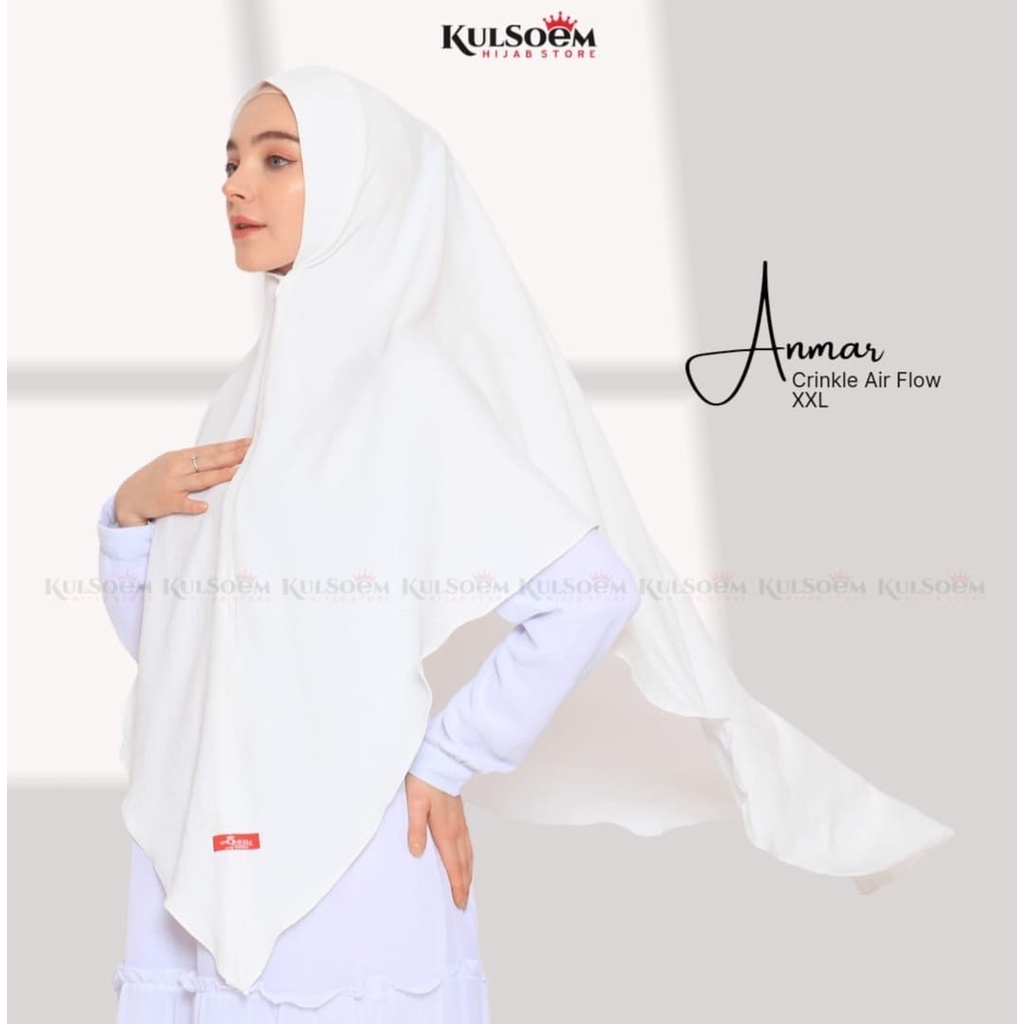 Anqueela Hijab | Khimar Anmar Crinkle