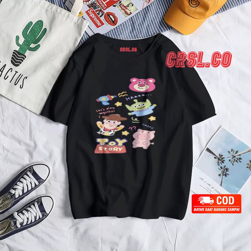 KAOS TOY STORY FULL COTTON 30S PRIA WANITA