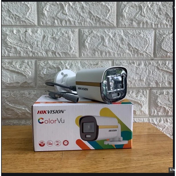 CCTV Outdoor Hikvision ColorVu FullColor + Audio 2MP DS-2CE12DF3T-FS