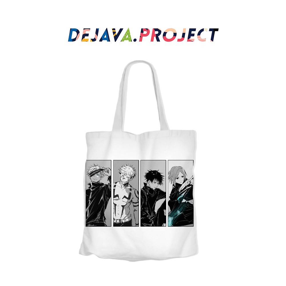 TOTEBAG ORIGINAL DEJAVA KUALITAS TOTEBAG  KANVAS TERBAIK ANIME JUJUTSU KAISEN GOJO SATORU KEREN TERBARU 2022