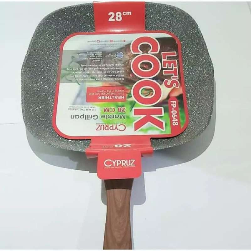 Panci CYPRUZ BBQ Pan Marble Series FP-0648/Wajan Pemenggang FP0648