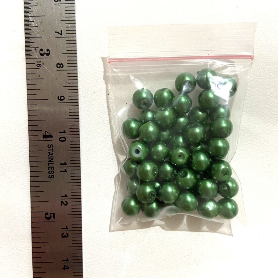 manik manik mutiara pearl beads gantungan kunci payet 6mm pearl beads