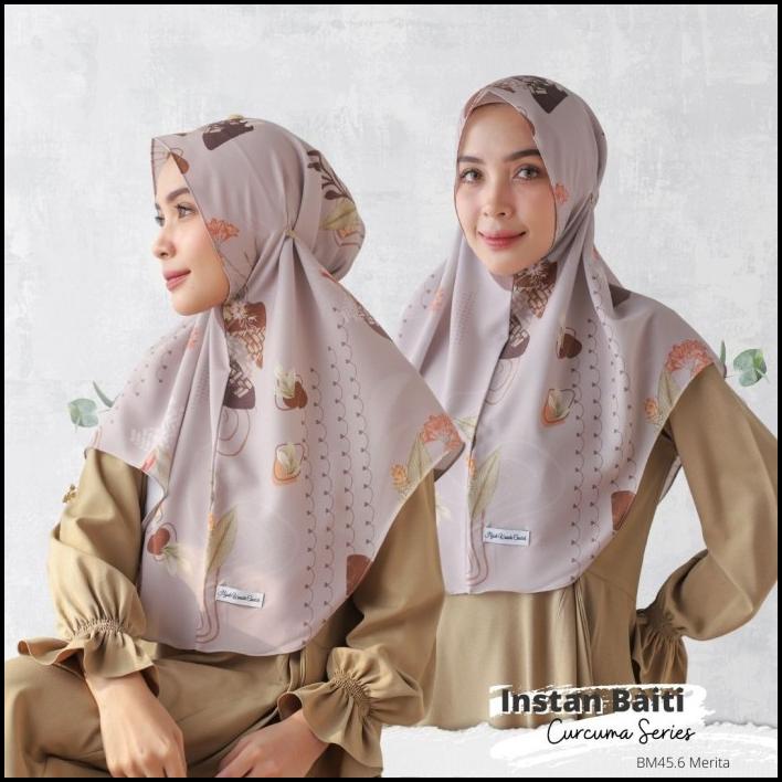 Hijabwanitacantik - Instan Baiti Curcuma Merita | Hijab Instan |