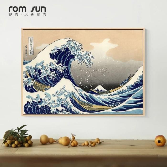 

Pittura | Japanese The Great Wave Off Kanagawa Canvas Oil Painting Printing Super Murah