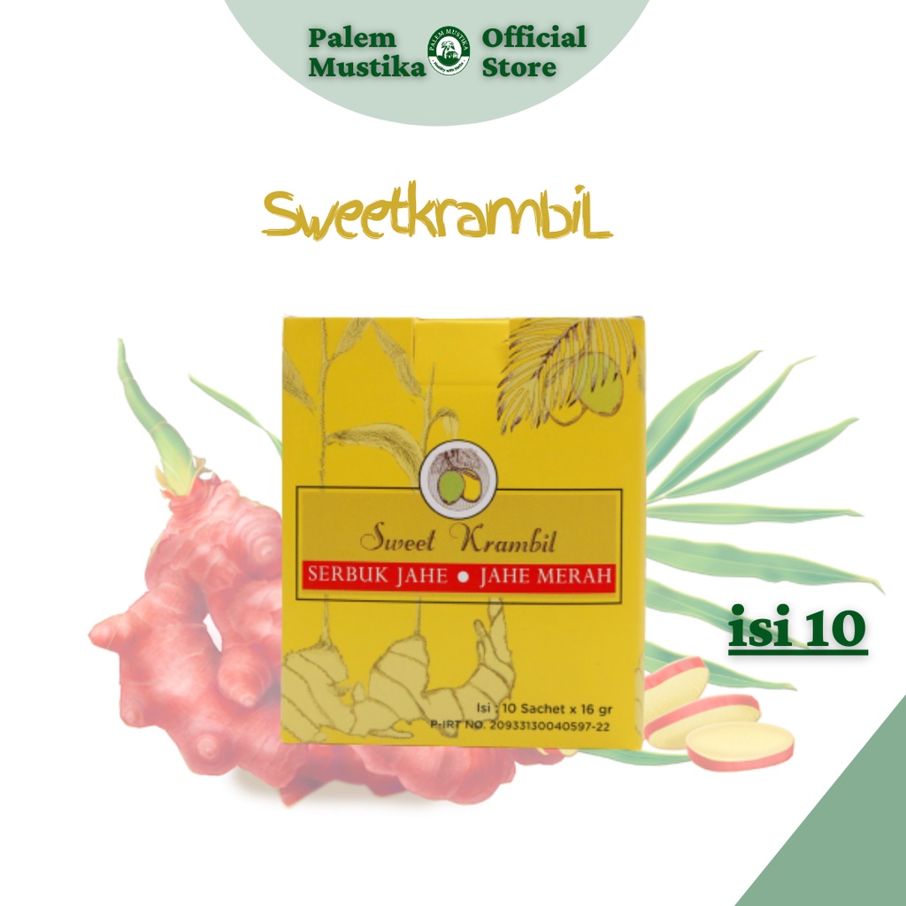 

Instan Bubuk Jahe Merah Sweet Krambil Isi 10 Sachet | Gula Kelapa Murni