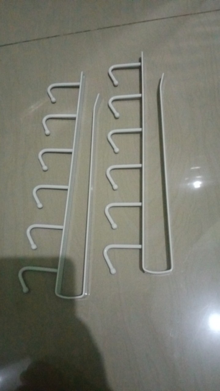 Rw114 Gantungan Lemari 6kaitan/gantungan Dapur/gantungan Serbaguna Bahan Besi