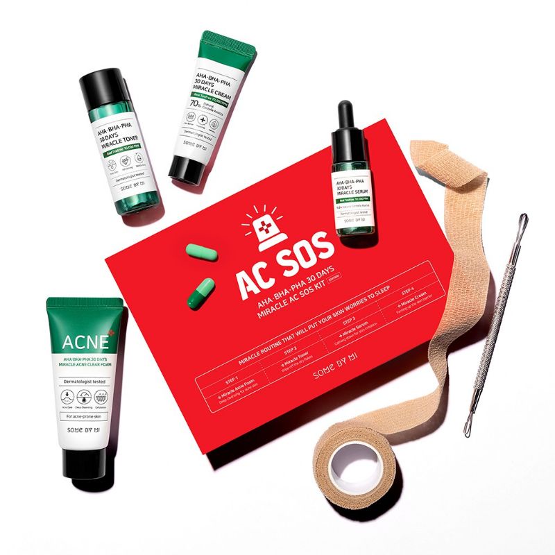 SOMEBYMI Some by MI - AHA BHA PHA 30 days Miracle AC S.O.S SOS Kit