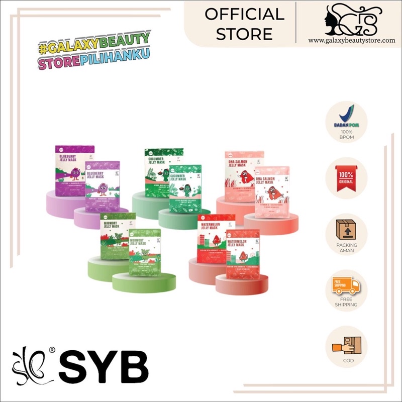 SYB JELLY MASK / JELLY MASK SYB / MASKER SACHET / SYB JELLY MASK SACHET
