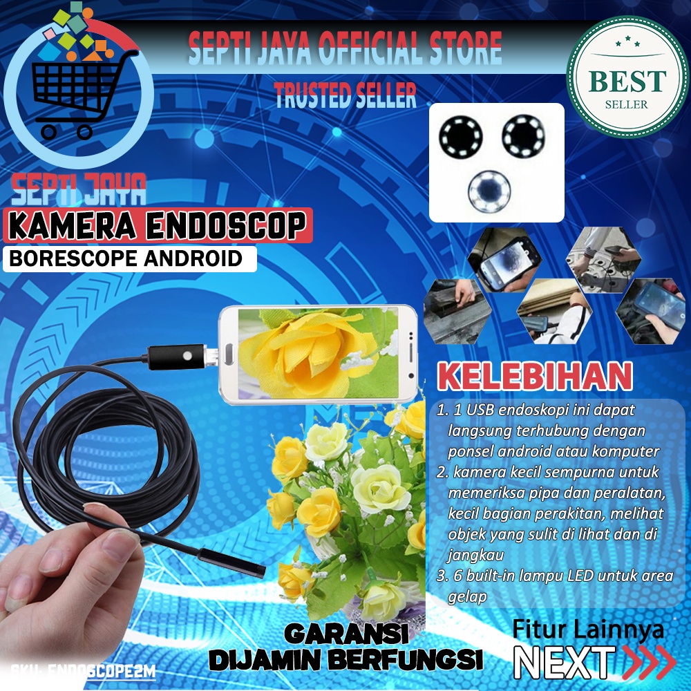 Mini USB Endoscope 2 meter Waterproof Boroscope For Android IP67 Phone Kamera Kabel Mini Inspection 