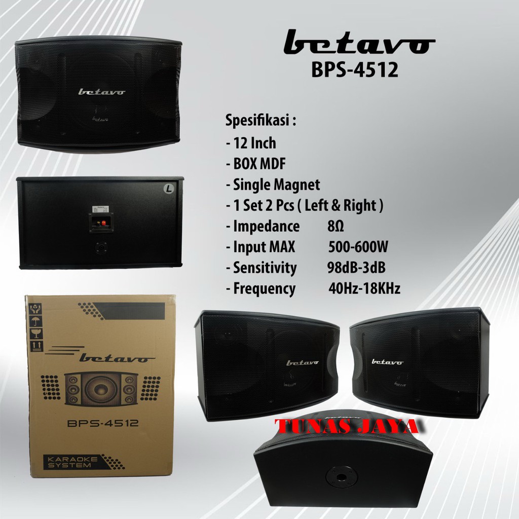 SPEAKER PASIF BETAVO BPS 4512 PROFESIONAL AUDIO PRO