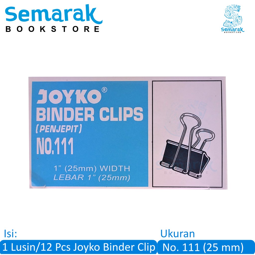 

Joyko Binder Clip No.111 [1 Lusin/12 Pcs]