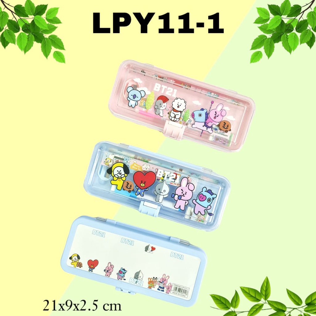 

GG Kotak Pensil Plastik Set+WB 1 susun 9x21/Tempat Pensil/Tepak/Pencil Case