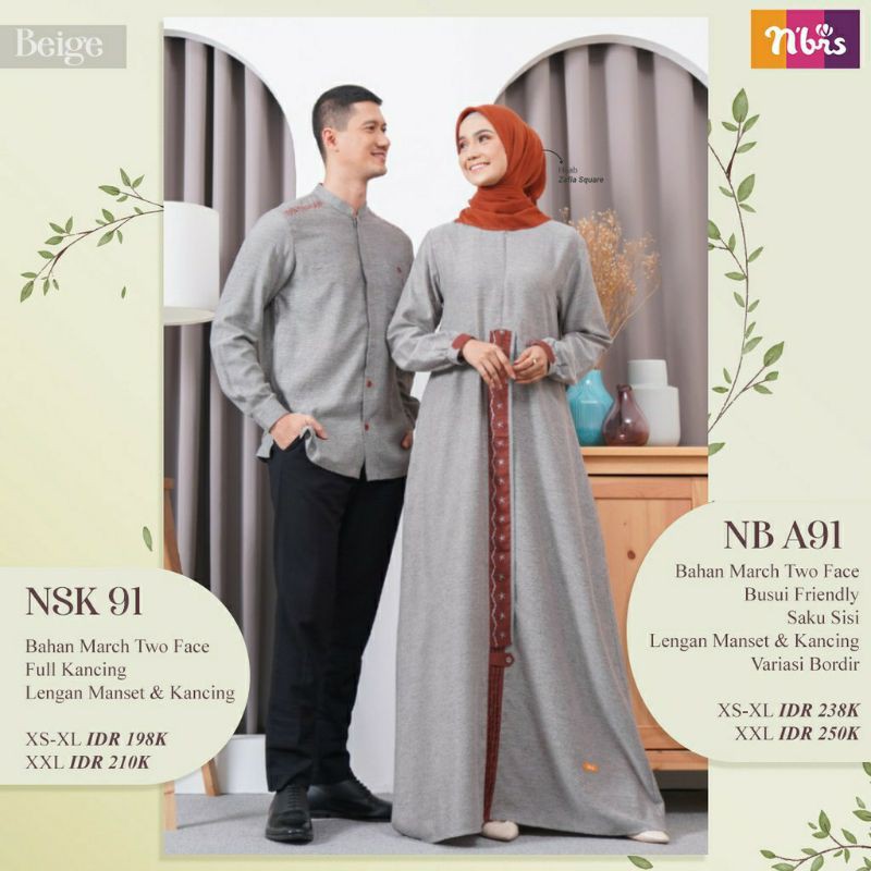 GAMIS COUPLE KOKO NSK 91 &amp; NB A91