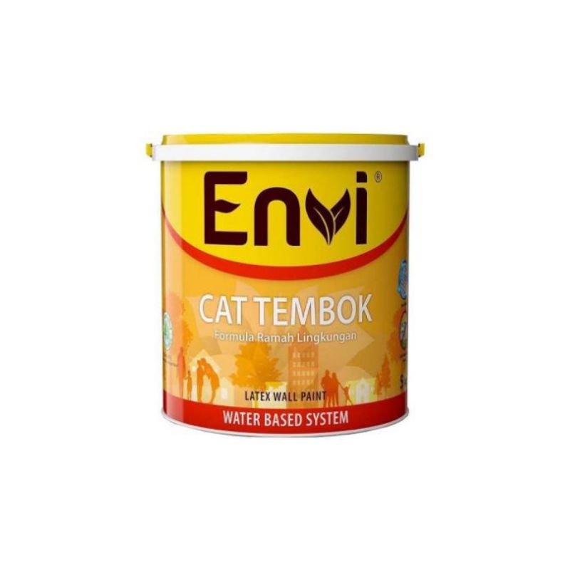 Envi Cat Tembok Latex 5Kg Putih - 845 (Briliant White)