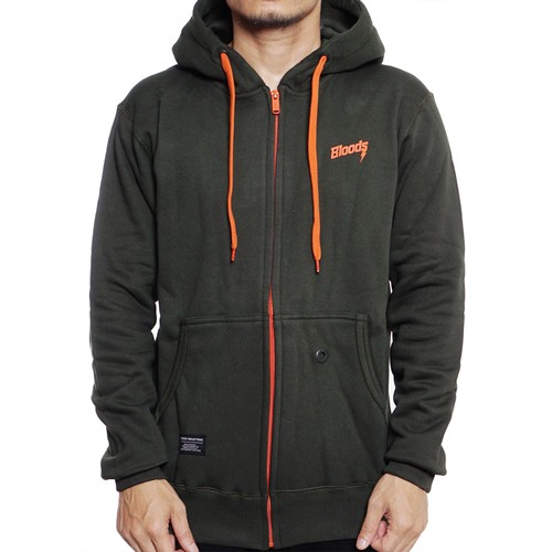 Bloods Sweater Hoodie Clearly 02 Green Army