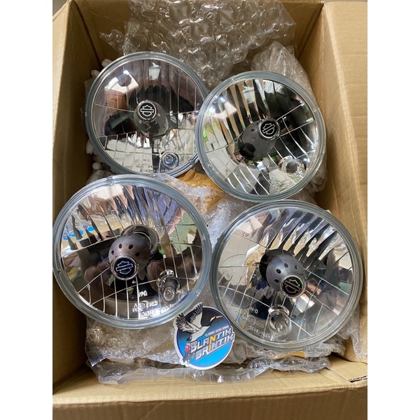 headlamp hd 5.75inci pnp batok cb lampu harleydavidson original crome