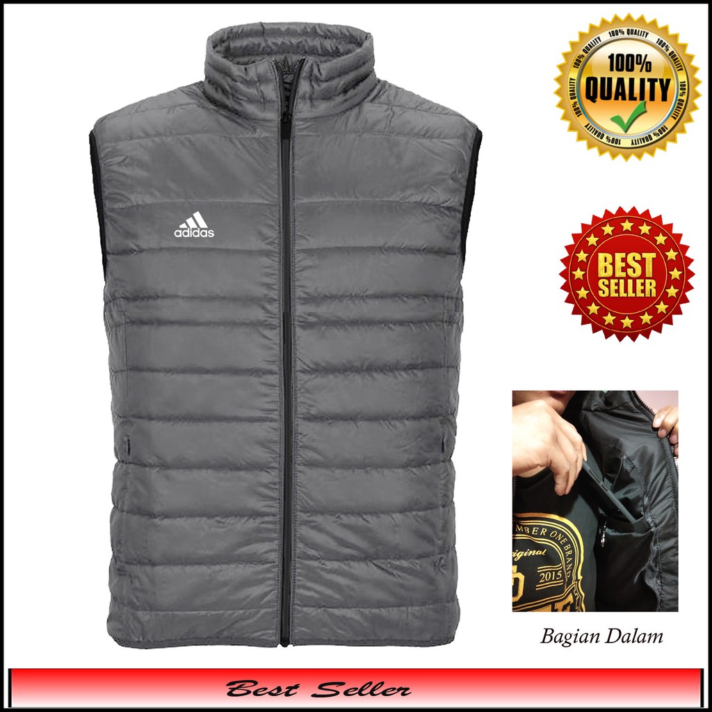 Jaket Rompi pria Motor Adidas Rompi dada Rompi Pria Keren Rompi Pria Keren tebal anti angin COD