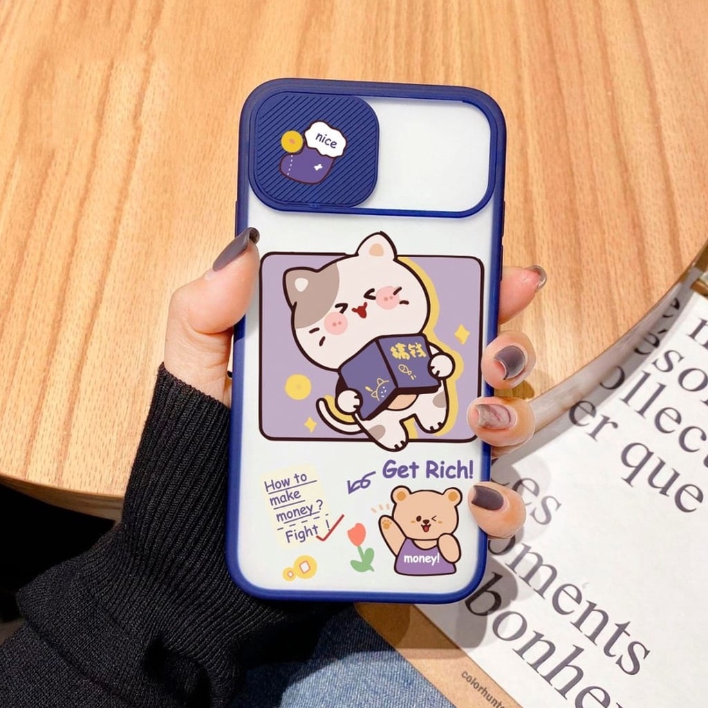SS069 SS070 SOFTCASE SLIDE KAMERA REALME C2 5 5i C3 C12 C25 NARZO C17 7i AS1548-SS069 NAVY