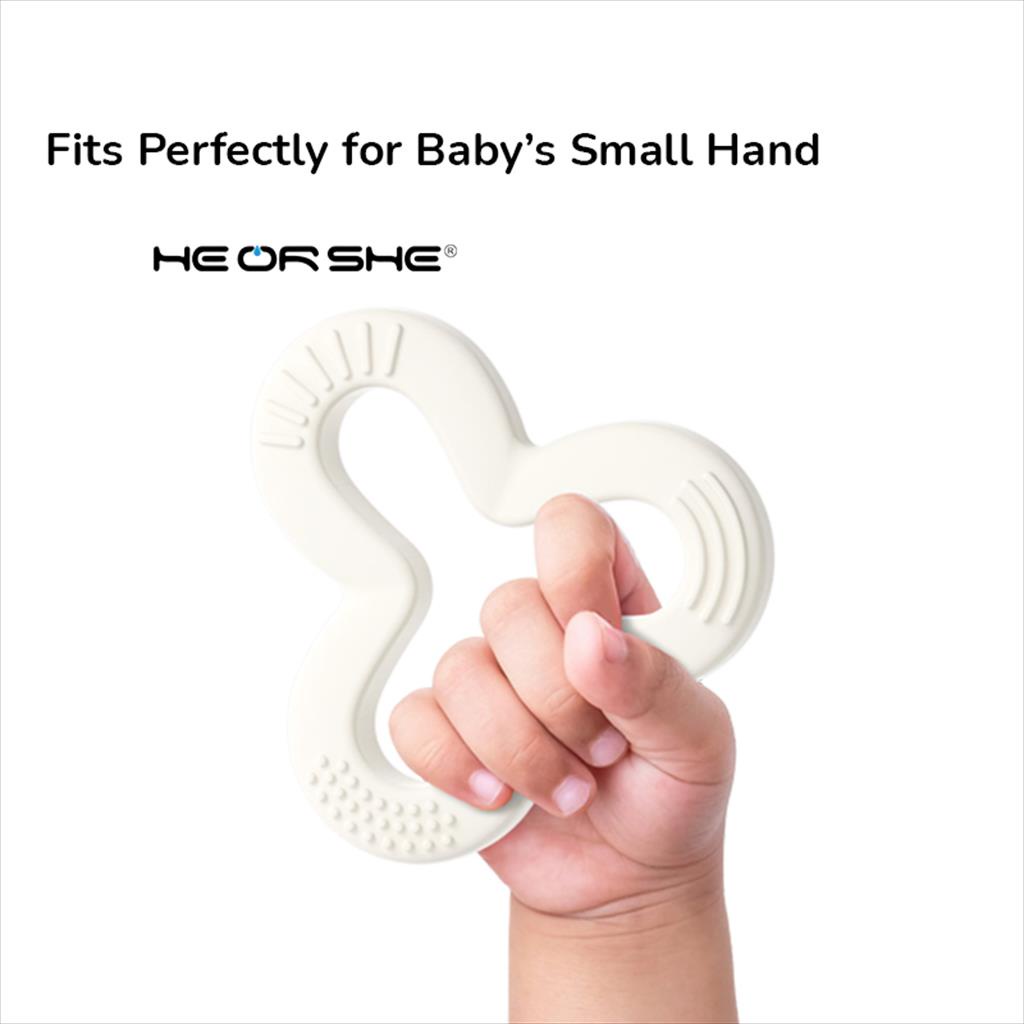 HEORSHE Shamrock Teether Toy | Teether Bayi Dengan 3 Tekstur isi 2 pcs-3