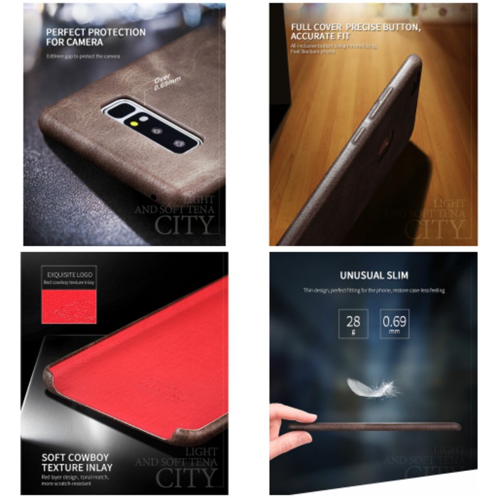 Cantik X-Level Vintage Samsung Note 8 Leather Back Cover Hp Case Kulit Hemat