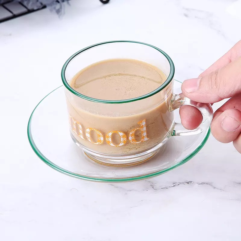 RETRO MOOD Aesthetic Korean Teacup Set | Set Gelas Teh Korea