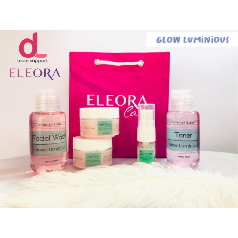 [READY] ELEORA D'WHISP GLOW Paket Glow Luminous Cream Pemutih Wajah Glowing Brightening Whitening