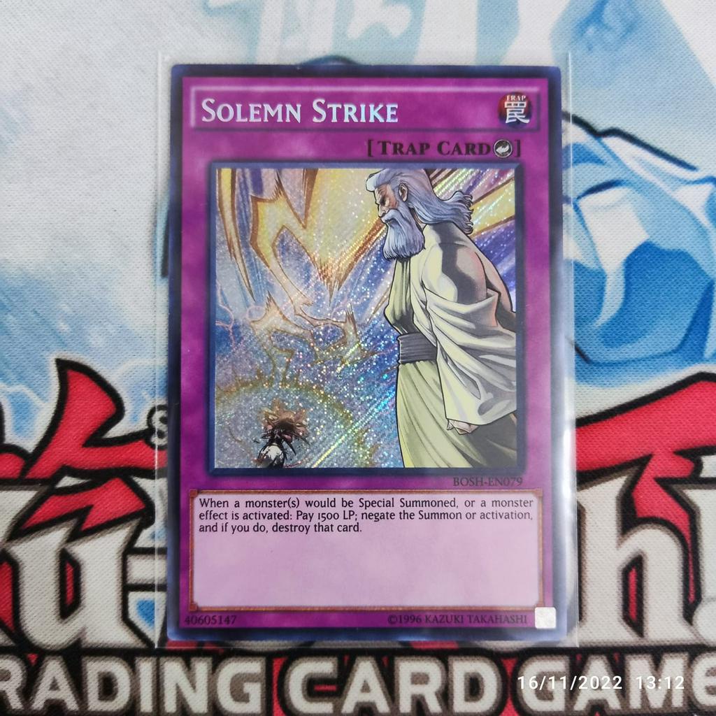 yugioh solemn strike BOSH secret rare original