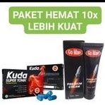 Obat kuat pria Tahan lama Go man + Kapsul kuda tonik  Paket Hemat 10x Lebih kuat