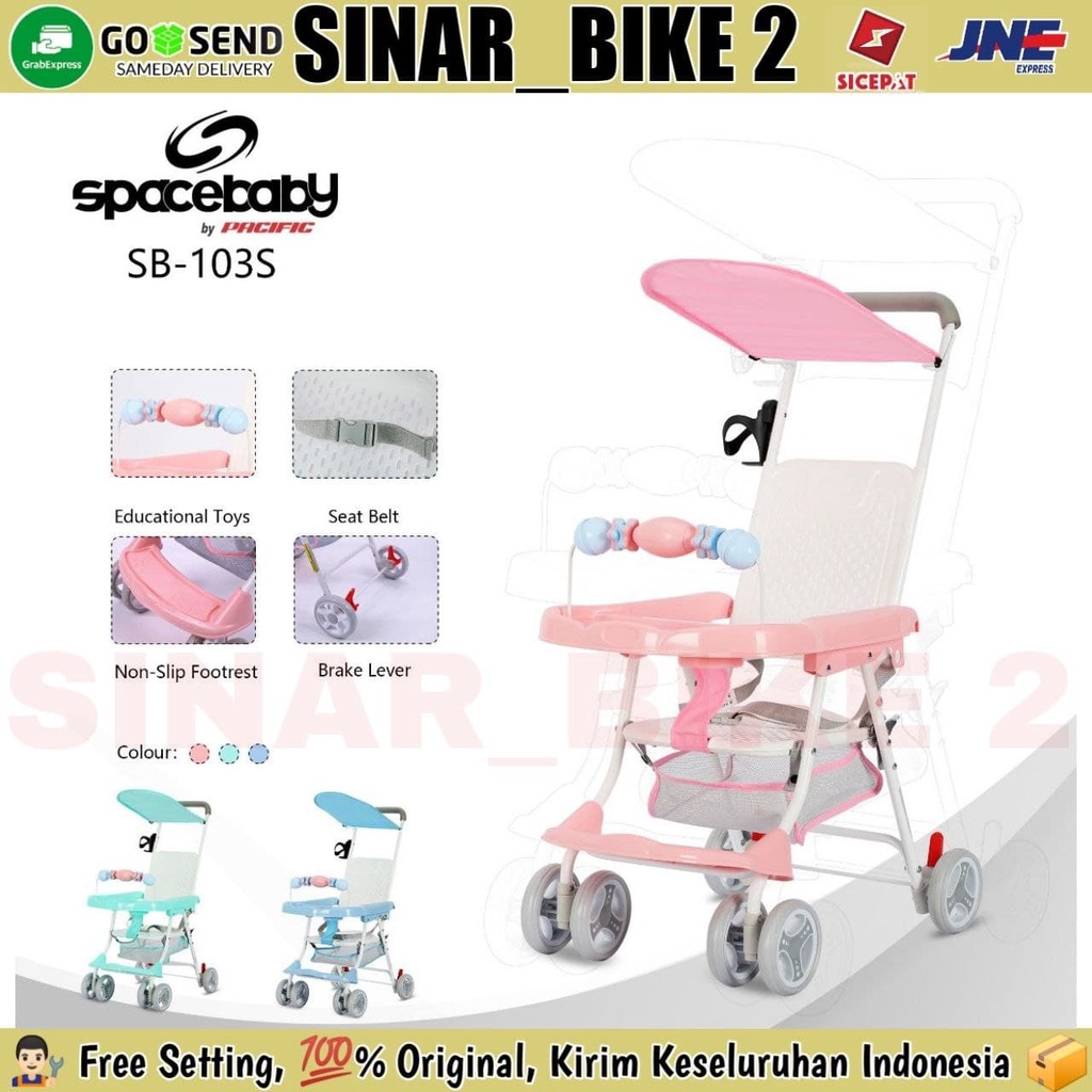 Baby Chair Stroller SB-103S Meja Makan Dorong Bayi Spacebaby