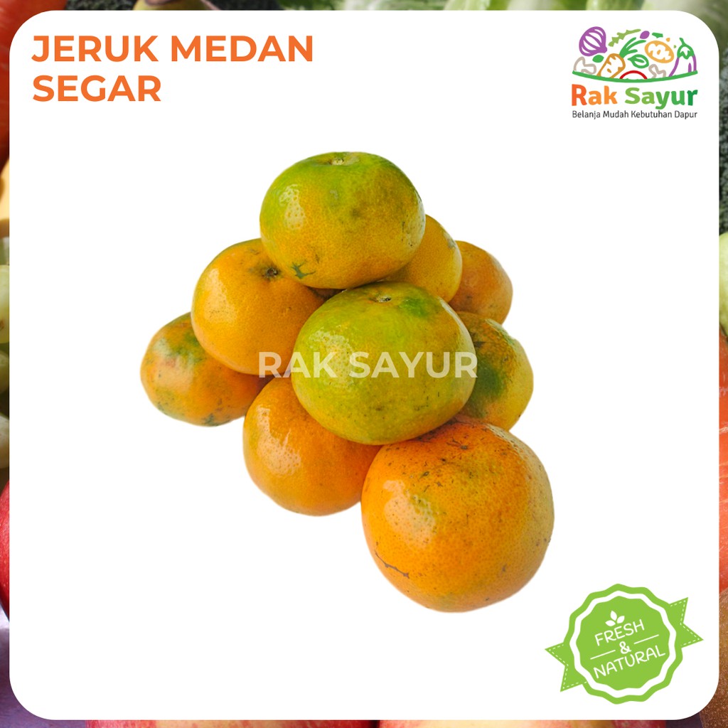 Jual Buah Jeruk Medan Brastagi Manis Segar Fresh 1kg Vit C Rak Sayur