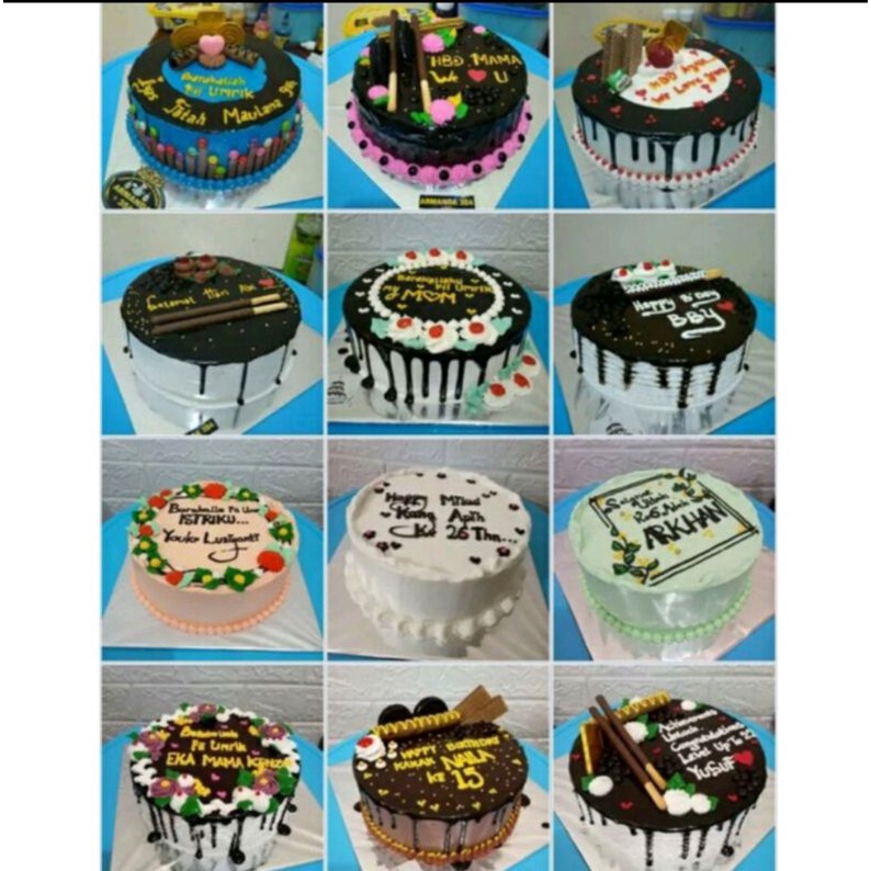 

Kue ulang tahun 20Cm & 16cm "READY" PROMO!!! (Random gk bisa pilih motip)