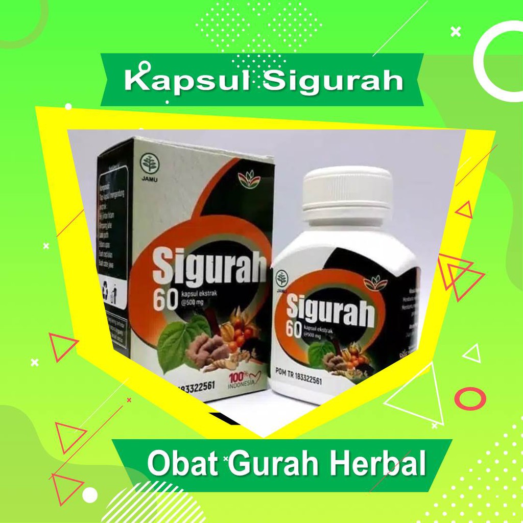 Sigurah Original Gurah Herbal Obat Batuk Kapsul Sigurah Untuk Gurah Hidung dan Tenggorokan