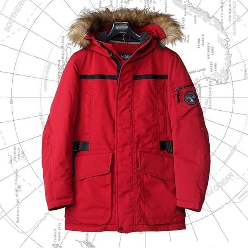 JAKET OUTDOOR ORIGINAL NAPAPIJRI ACHESSON DOWN PARKA MEN RED