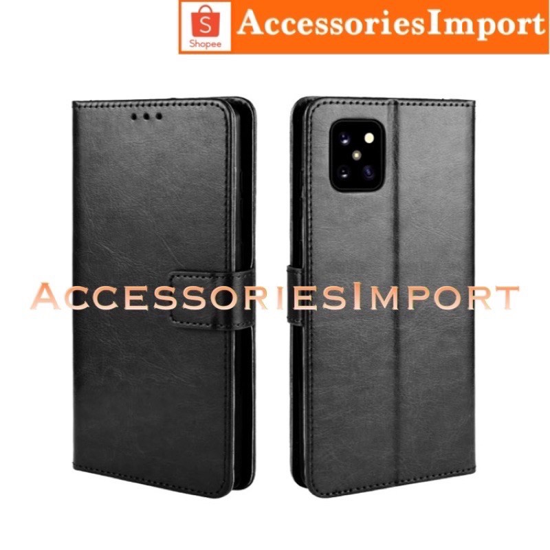 LEATHER CASE INFINIX SMART 6NFC/ SMART 5/ SMART 4/ HOT 11S NFC/ HOT 11S/ HOT 11PLAY/ HOT 11/ HOT 10S/ HOT 10/ HOT 10PLAY/ HOT 9/ HOT 9PLAY/ HOT 8/ NOTE 8/ Leather Flipcover Case Dompet Hp Bahan Kulit