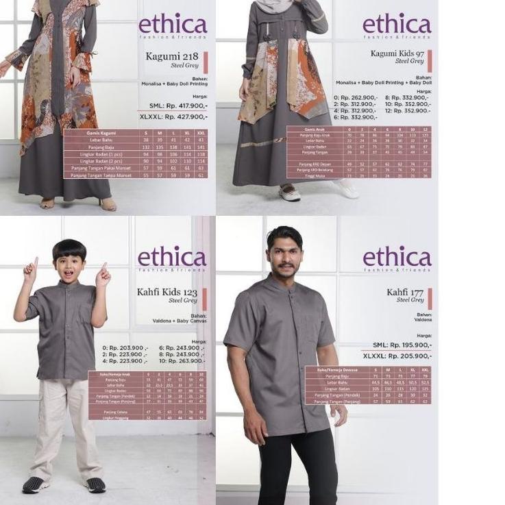 SARIMBIT KELUARGA ETHICA ELFA 216 STEEL GREY ▪ MJK.59448