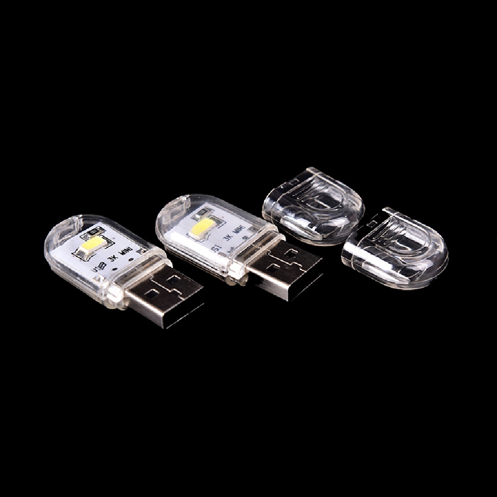 1pc Lampu Malam Led Usb Mini Portable Untuk Pc / Laptop