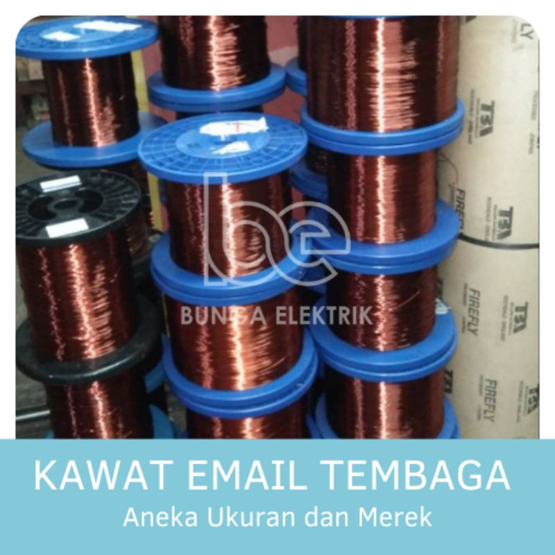 [KG] KAWAT TEMBAGA EMAIL 0.12 - 0.75 MM ENAMEL WIRE COOPER KAWAT GULUNG DINAMO KAWAT HELLENIC, SUPREME PEW EIW EIWAI, RITZ, IMPERIAL