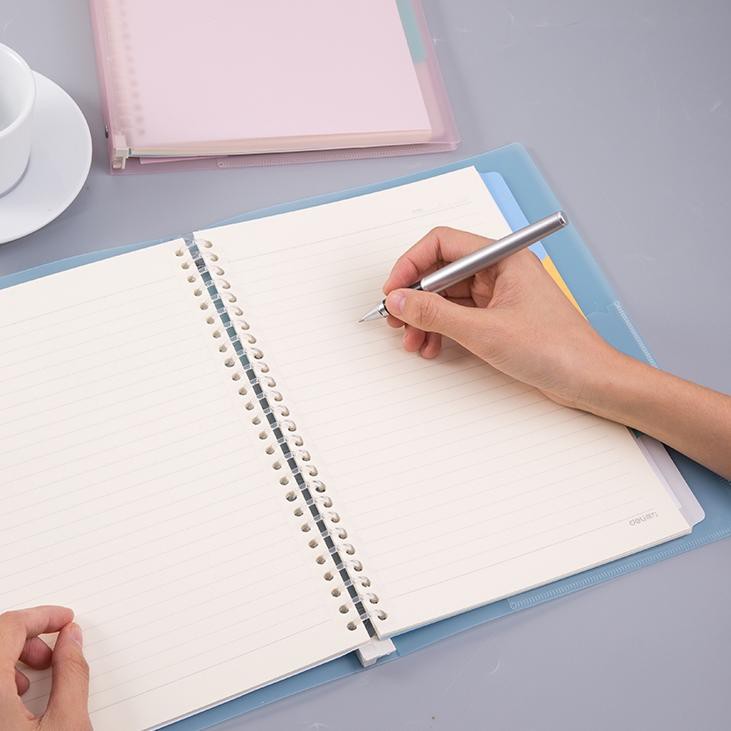

Big Sale QVF Deli Loose-Leaf Buku Notebook B5 60 lembar HB560 Y8 Ready`
