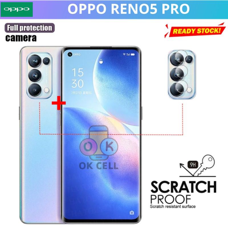 Tempered Glass Lensa Camera Oppo Reno5 Pro - Tg Anti Gores Kaca Kamera Belakang Oppo Reno 5 Pro