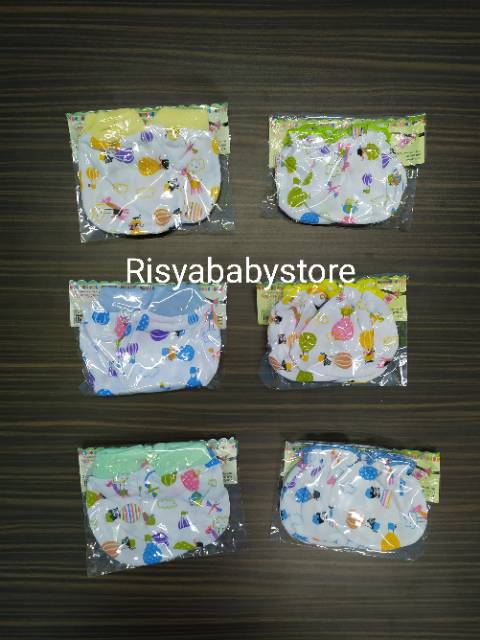 Sarung tangan kaki bayi motif