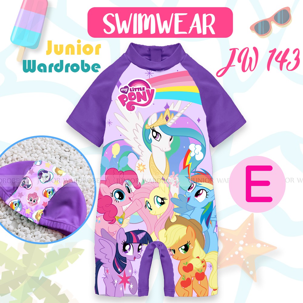 baju renang anak JW 143 - baju diving swimsuit girl lol little pony