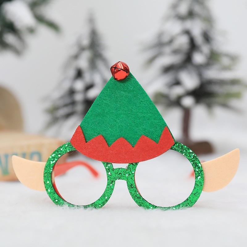 Kostum Kacamata Peri Natal Christmas Elf Hijau Green Elves Cosplay