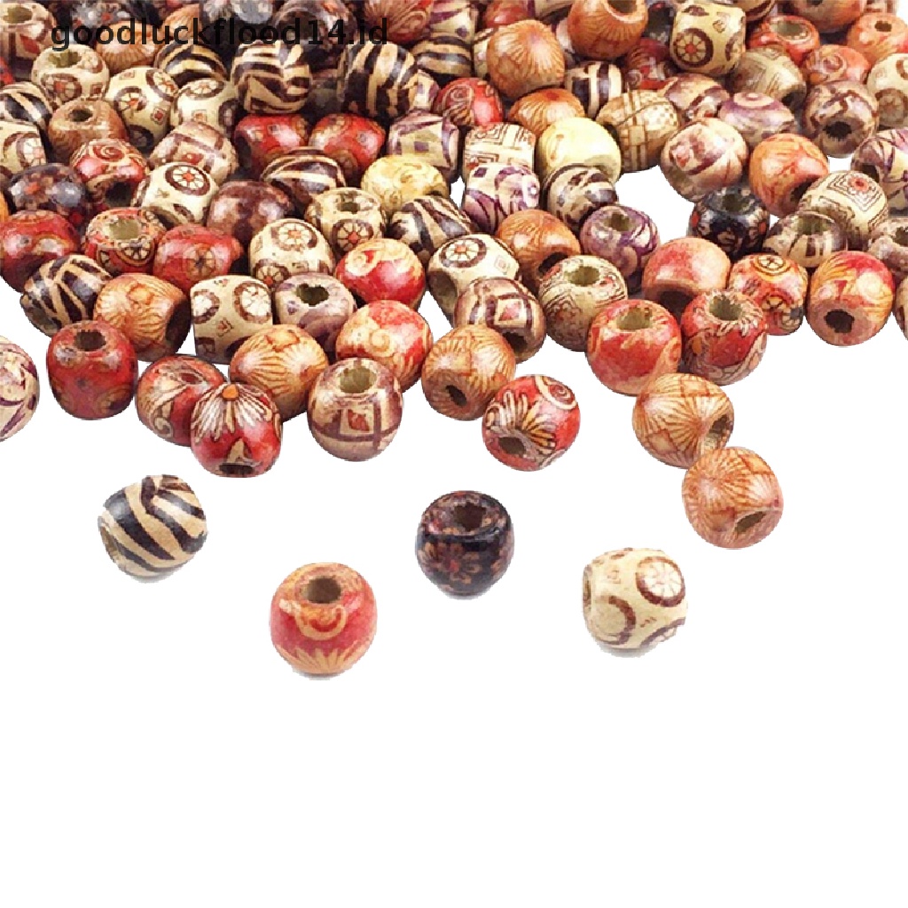 [OOID] 50pcs Dreadlock Beads Wooden Hair Braiding Tube Rings Extension Accessories ID