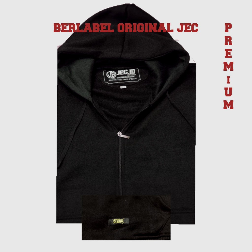 JEC Jaket Sweater Hoodie Zipper Combi ROUNDHAND Full Premium Tebal Distro