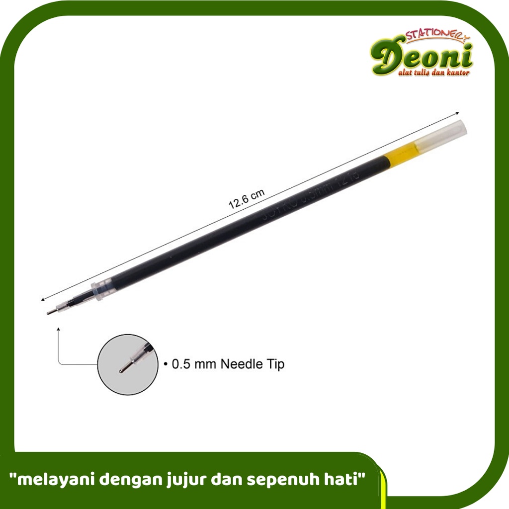 

JOYKO GPR-203 Gel Pen Refill Isi Ulang Pulpen Pena 0.5mm