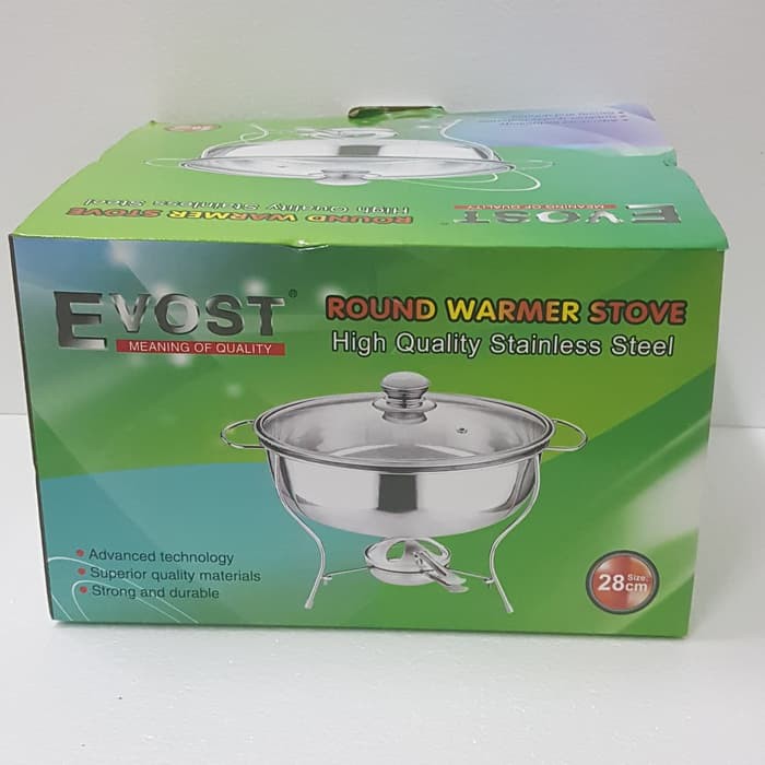 Panci Prasmanan Soup Bowl - Round Food Warmer Evost 28 cm