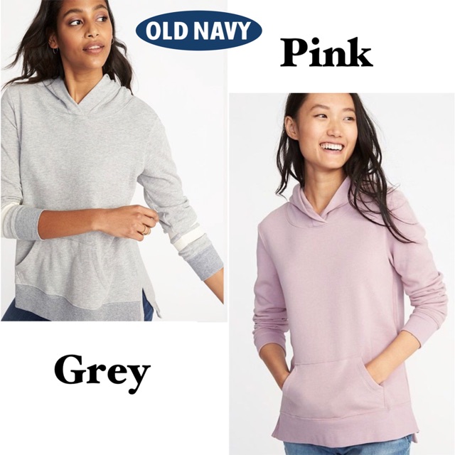 Old navy hoodie pullover - grey pink hoodie