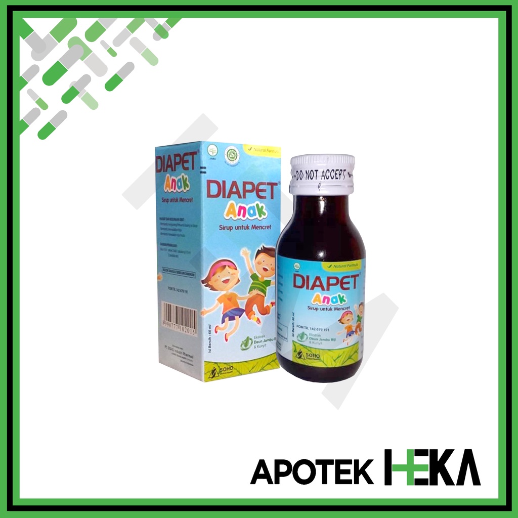 Diapet Anak Syrup 60 ml - Sirup Obat Diare Anak (SEMARANG)